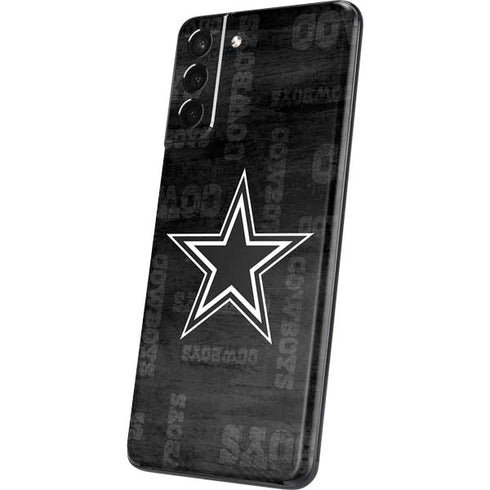 NFL Dallas Cowboys Black & White Galaxy S21 Plus 5G Skin